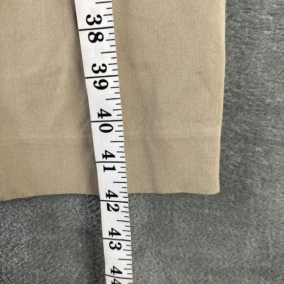 Talbots Women's 6 Chatham Side Zip Straight Ankle Pant Khaki Dress Slacks Preppy - Picture 11 of 13